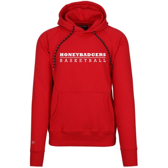 HONEYBADGERS Basketball Hoody rot Bild zum Schließen anclicken