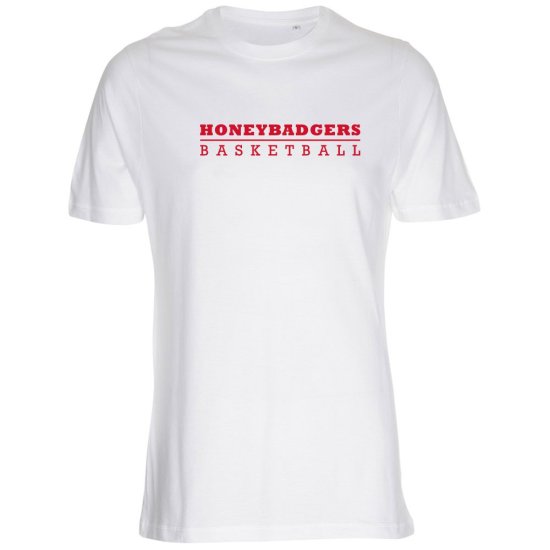 HONEYBADGERS Basketball T-Shirt weiß Bild zum Schließen anclicken